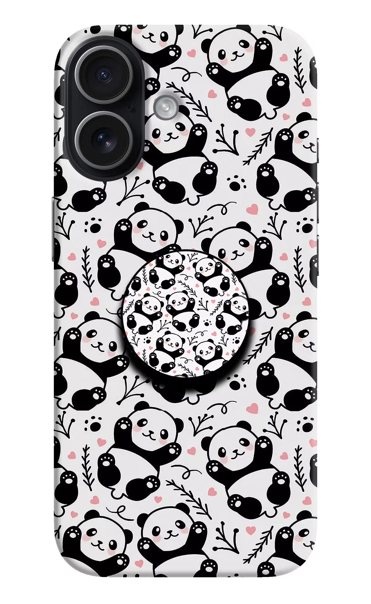 Cute Panda iPhone 17 Pop Case by Casekaro