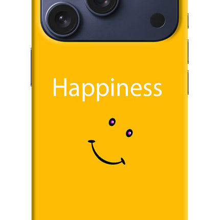 Happiness With Smiley iPhone 17 Pro Hard Case Back Cover by Casekaro