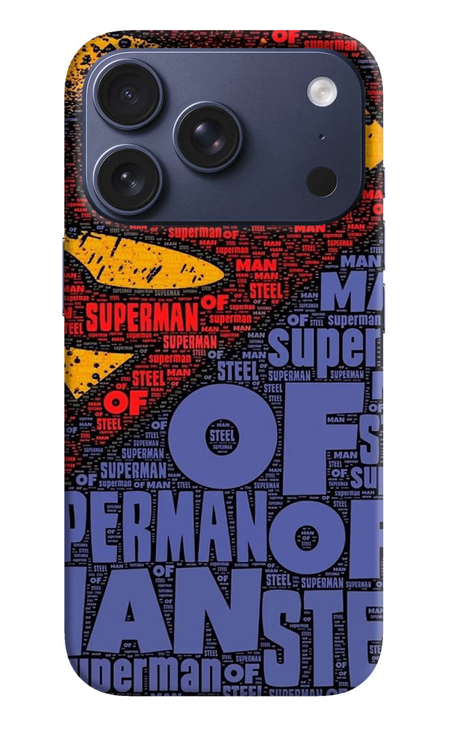 Superman iPhone 17 Pro Hard Case Back Cover by Casekaro