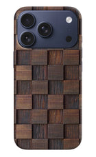 Wooden Cube Design iPhone 17 Pro Hard Case Back Cover by Casekaro