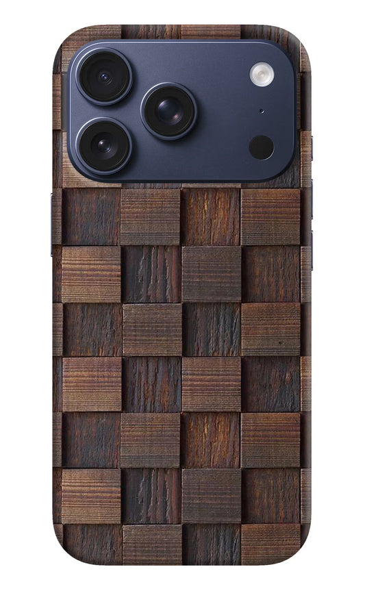 Wooden Cube Design iPhone 17 Pro Hard Case Back Cover by Casekaro