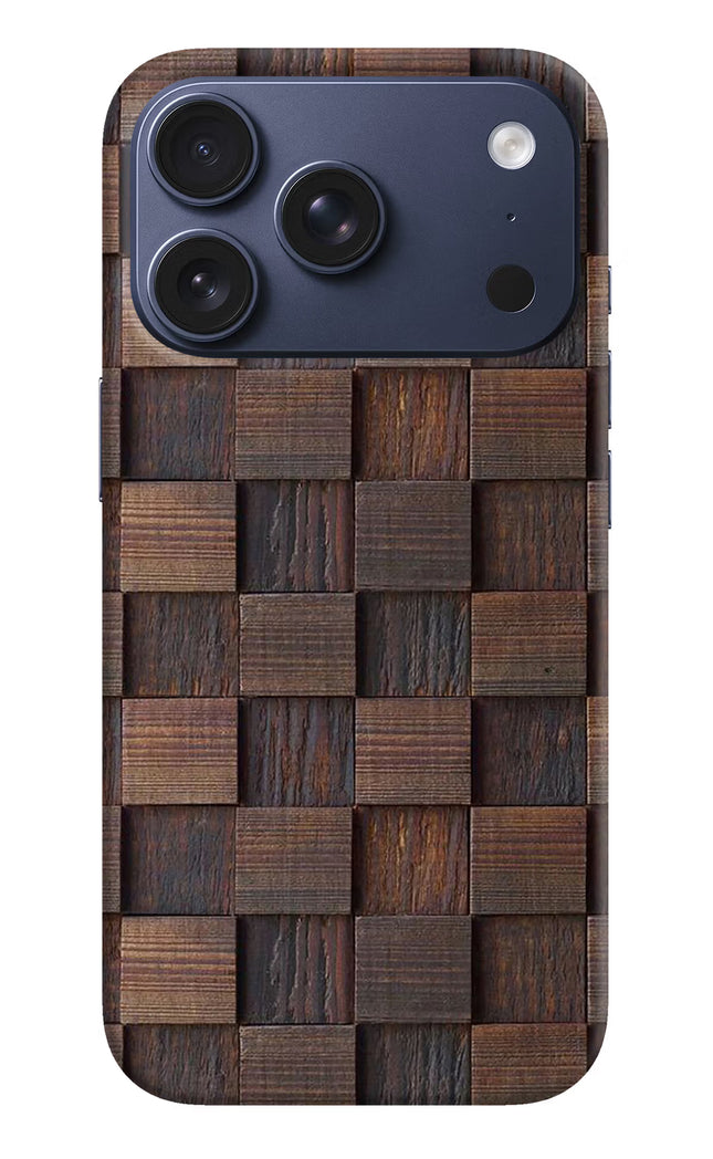 Wooden Cube Design iPhone 17 Pro Hard Case Back Cover by Casekaro