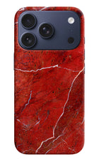 Red Marble Design iPhone 17 Pro Hard Case Back Cover by Casekaro