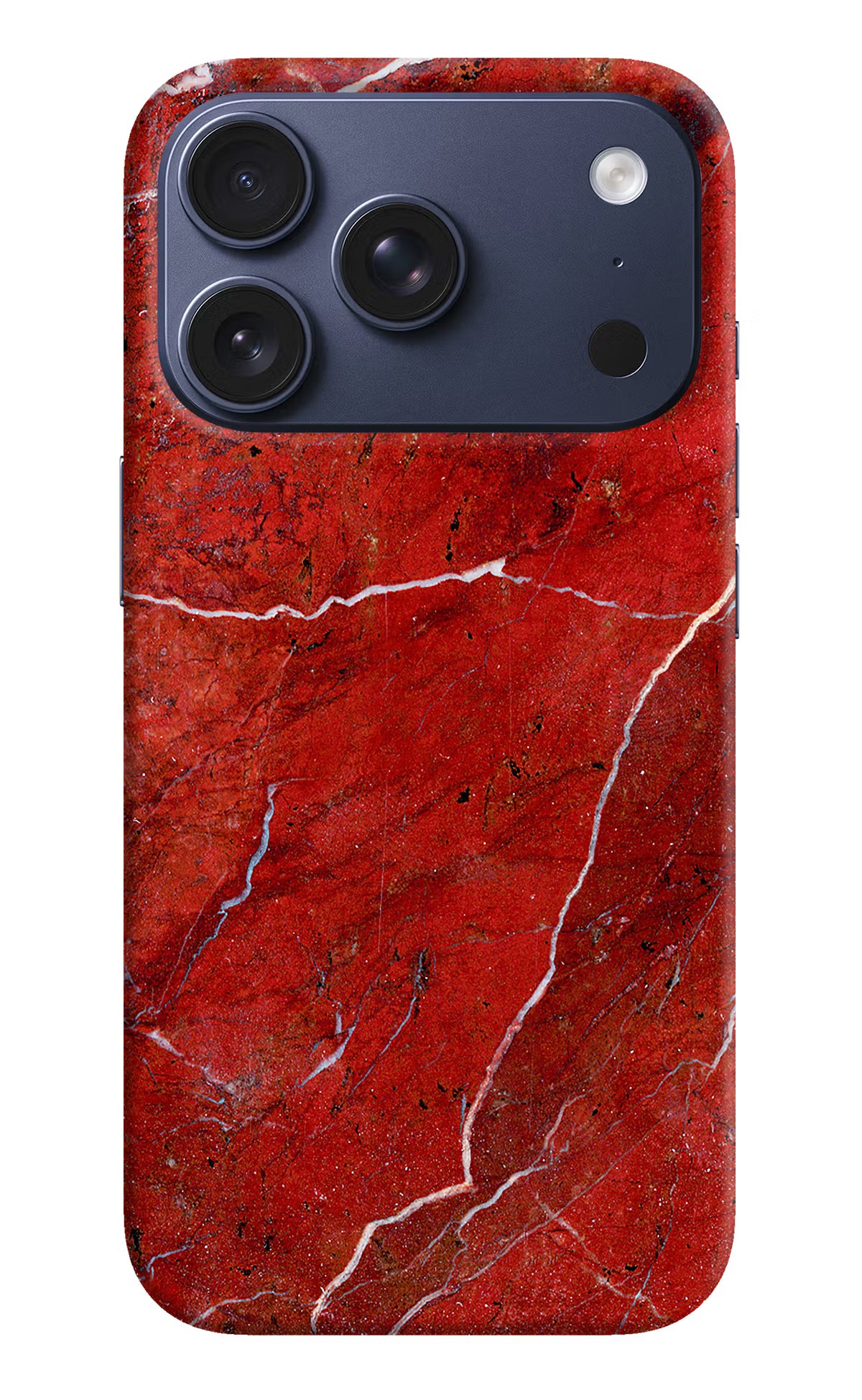 Red Marble Design iPhone 17 Pro Hard Case Back Cover by Casekaro