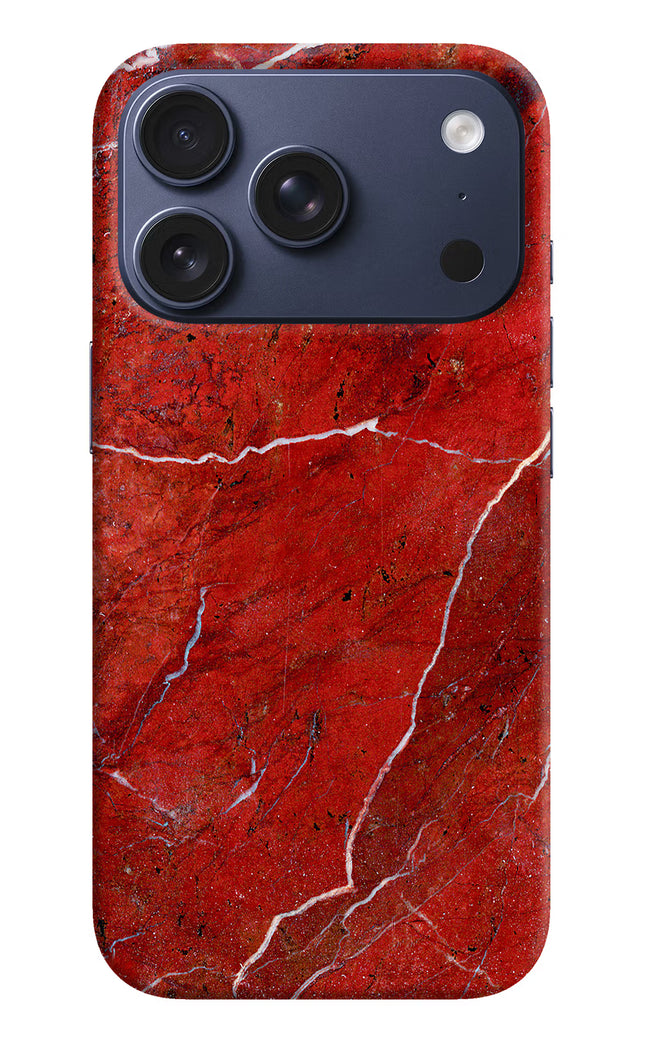 Red Marble Design iPhone 17 Pro Hard Case Back Cover by Casekaro