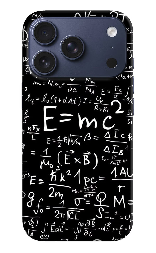 Physics Formula iPhone 17 Pro Hard Case Back Cover by Casekaro