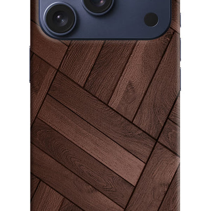 Wooden Texture Design iPhone 17 Pro Hard Case Back Cover by Casekaro