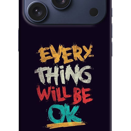 Everything Will Be Ok iPhone 17 Pro Hard Case Back Cover by Casekaro