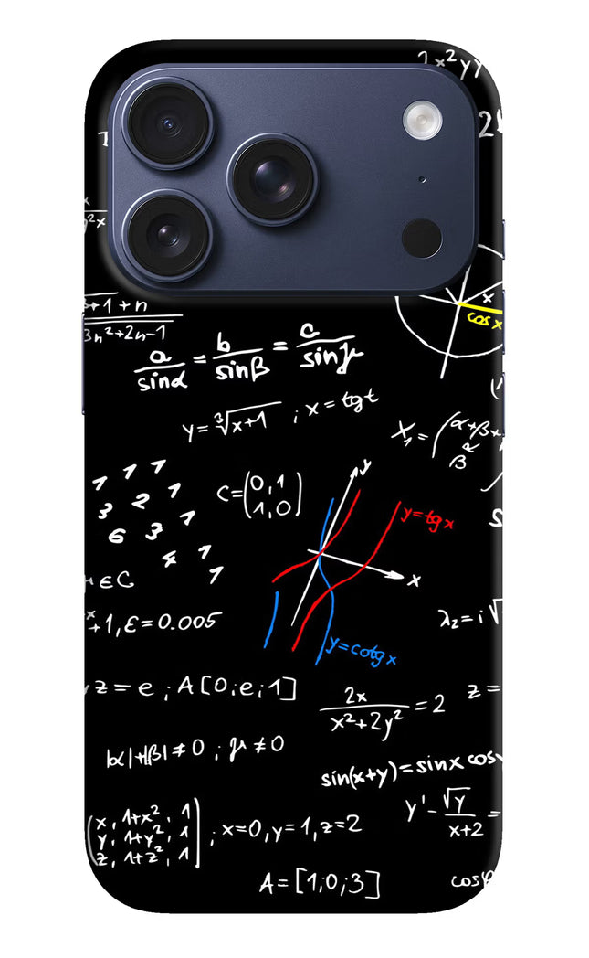 Mathematics Formula iPhone 17 Pro Hard Case Back Cover by Casekaro