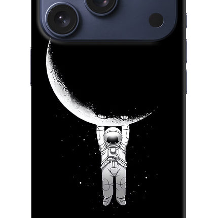 Moon Space iPhone 17 Pro Hard Case Back Cover by Casekaro