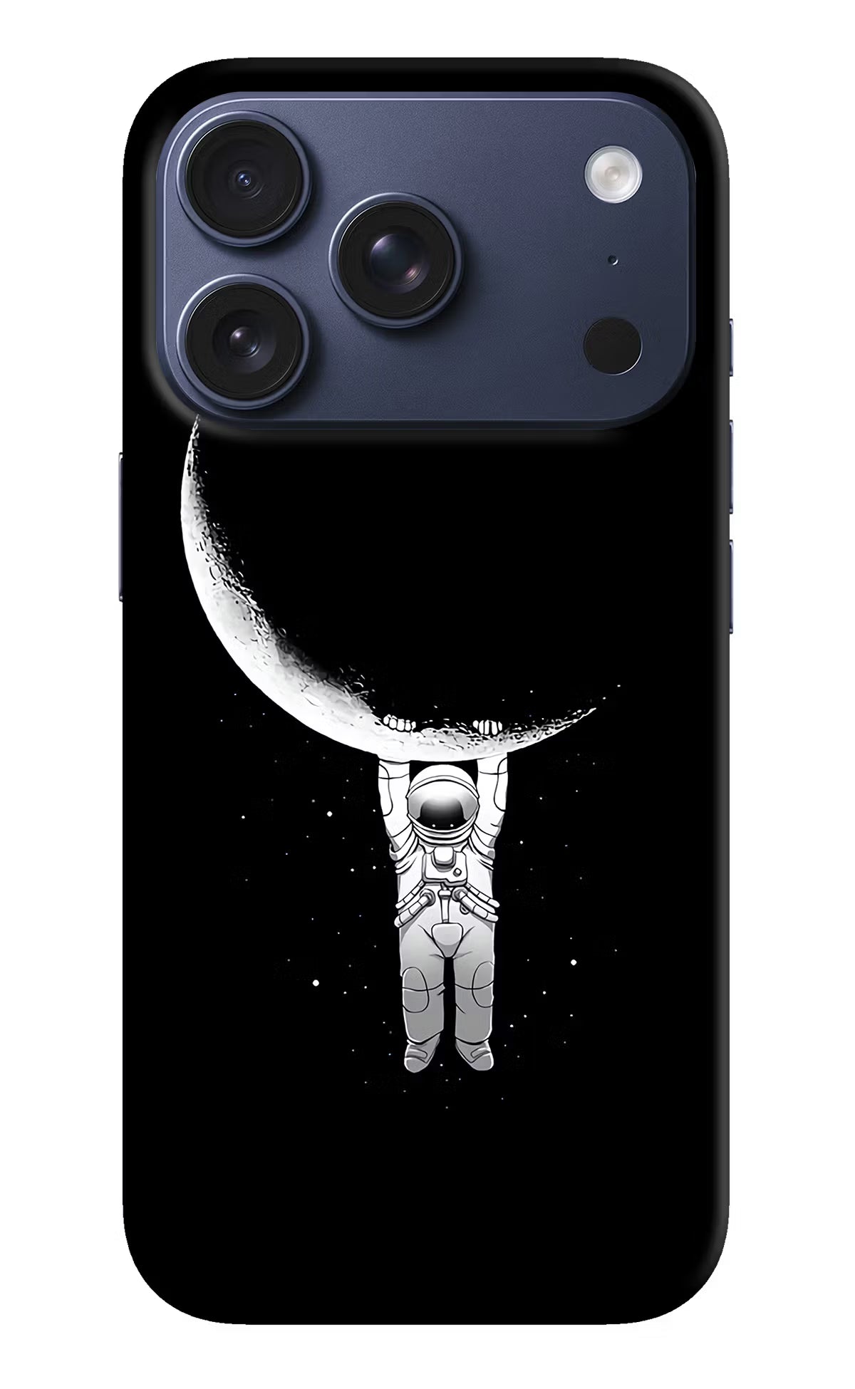 Moon Space iPhone 17 Pro Hard Case Back Cover by Casekaro