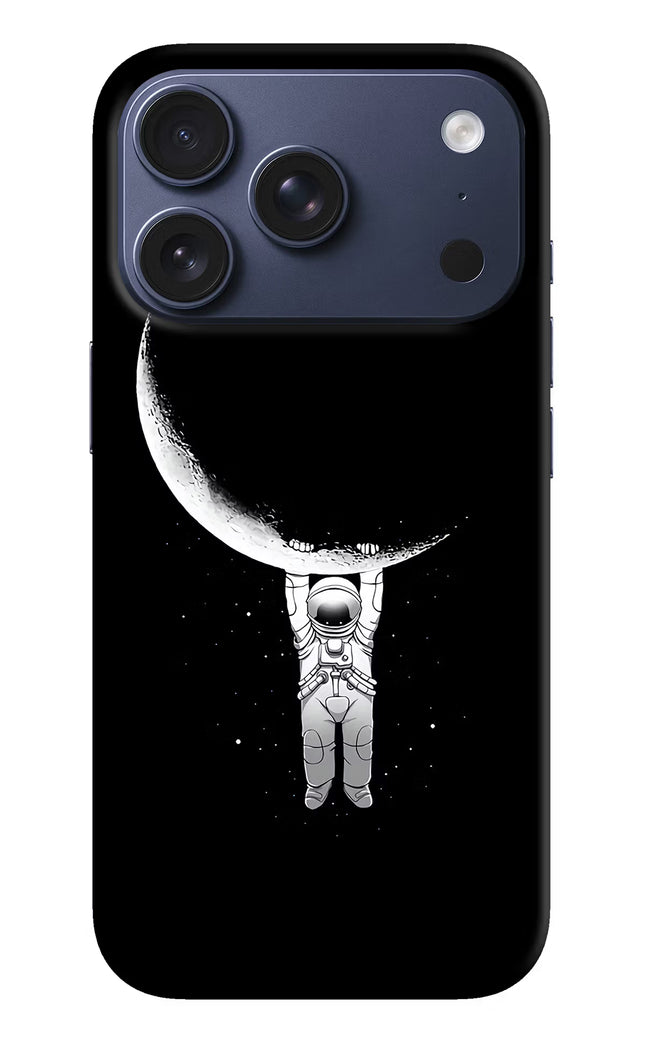 Moon Space iPhone 17 Pro Hard Case Back Cover by Casekaro