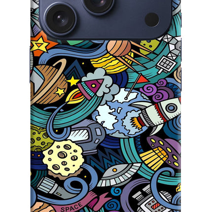 Space Abstract iPhone 17 Pro Hard Case Back Cover by Casekaro