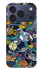 Space Abstract iPhone 17 Pro Hard Case Back Cover by Casekaro