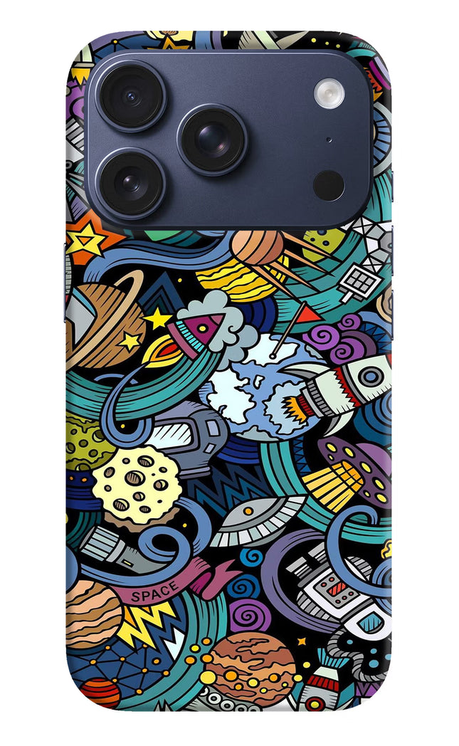 Space Abstract iPhone 17 Pro Hard Case Back Cover by Casekaro