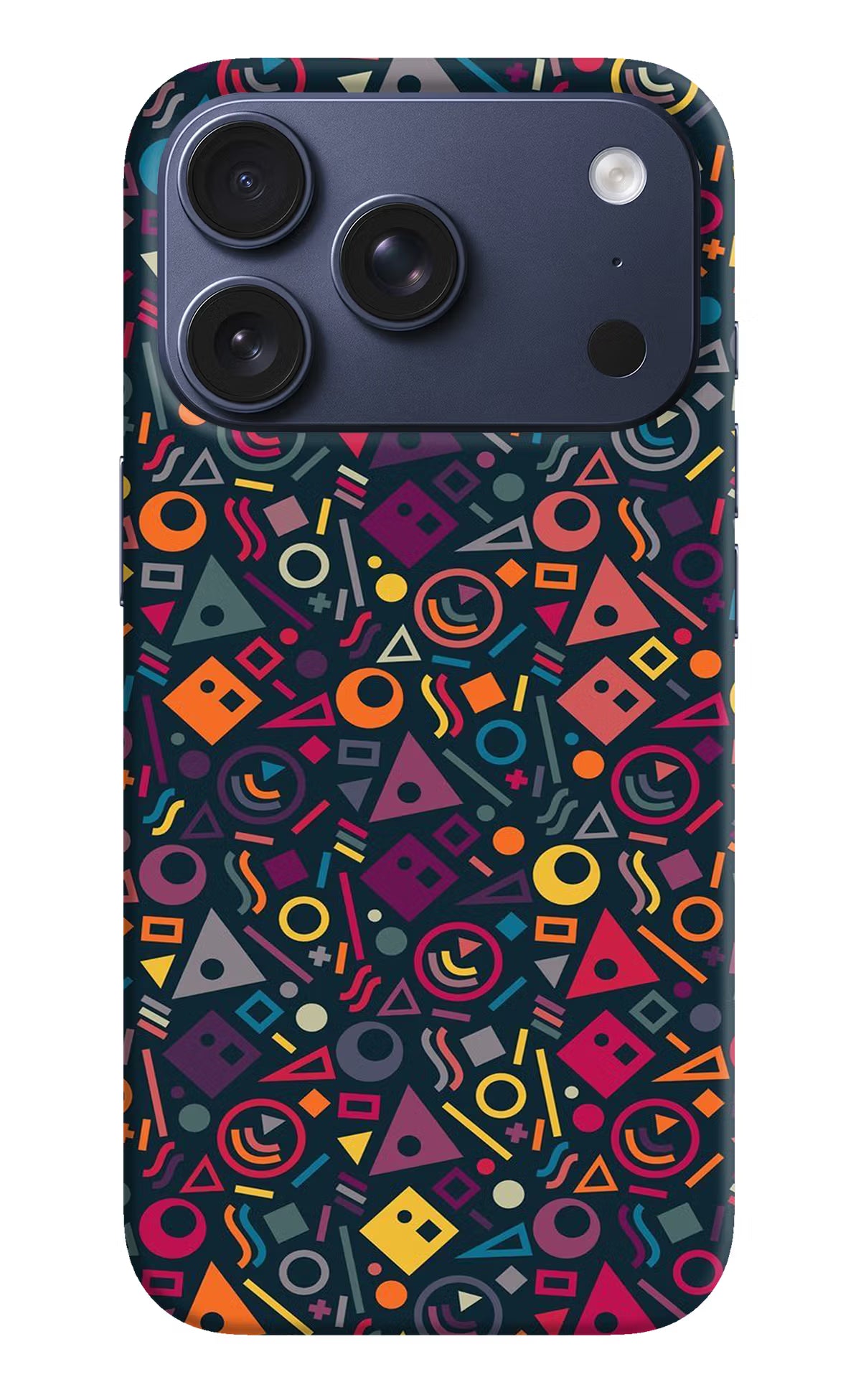 Geometric Abstract iPhone 17 Pro Hard Case Back Cover by Casekaro