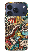 Cinema Abstract iPhone 17 Pro Hard Case Back Cover by Casekaro