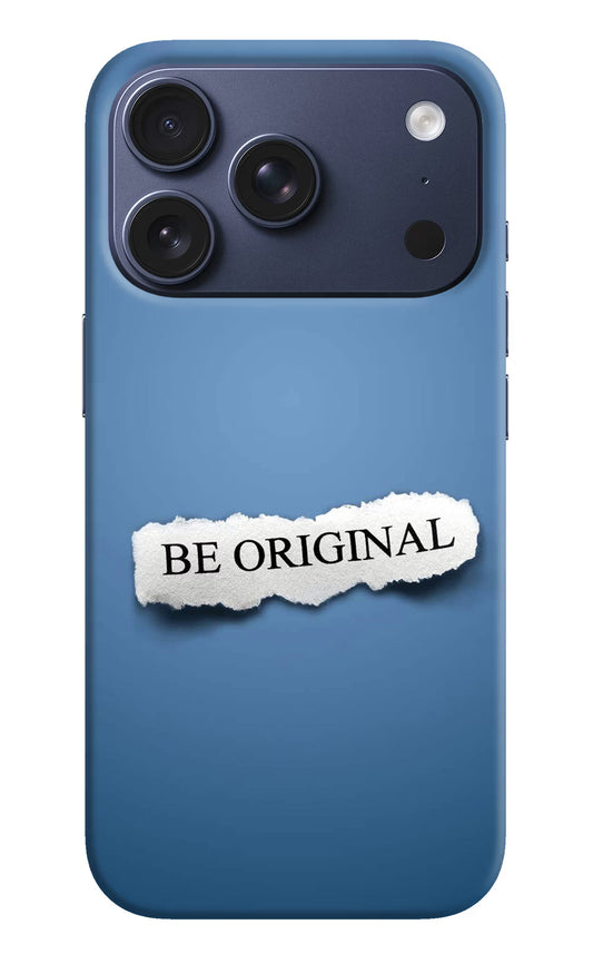Be Original iPhone 17 Pro Hard Case Back Cover by Casekaro