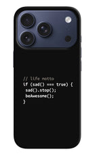 Life Motto Code iPhone 17 Pro Hard Case Back Cover by Casekaro