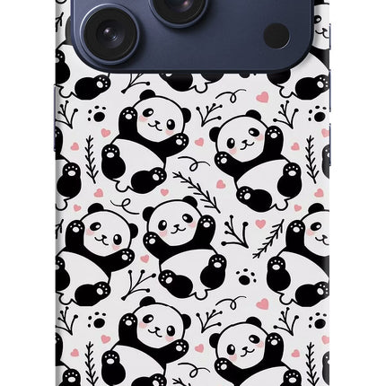 Cute Panda iPhone 17 Pro Hard Case Back Cover by Casekaro