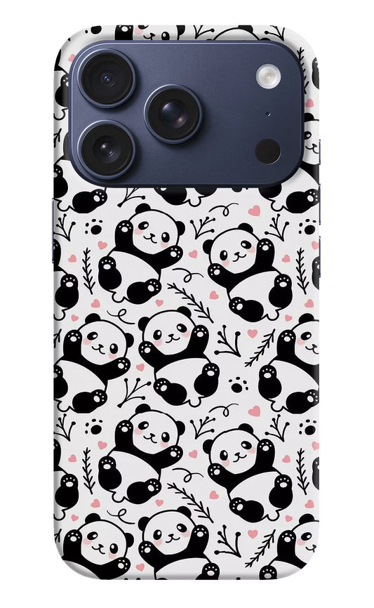 Cute Panda iPhone 17 Pro Hard Case Back Cover by Casekaro