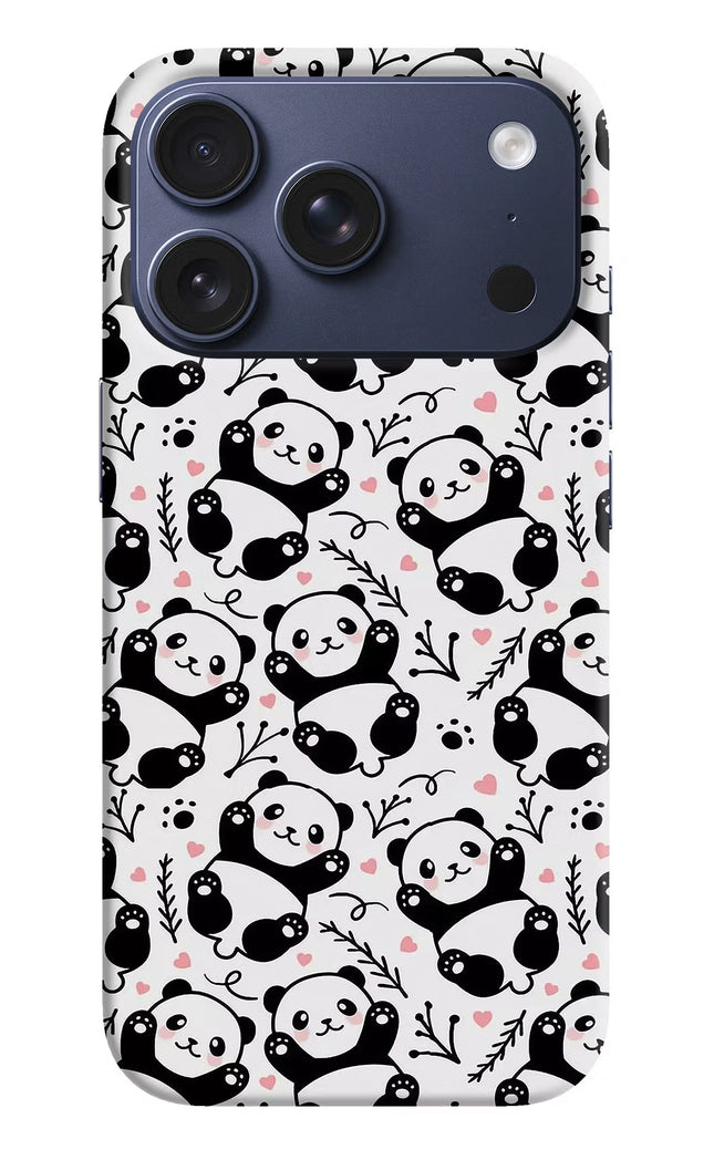 Cute Panda iPhone 17 Pro Hard Case Back Cover by Casekaro