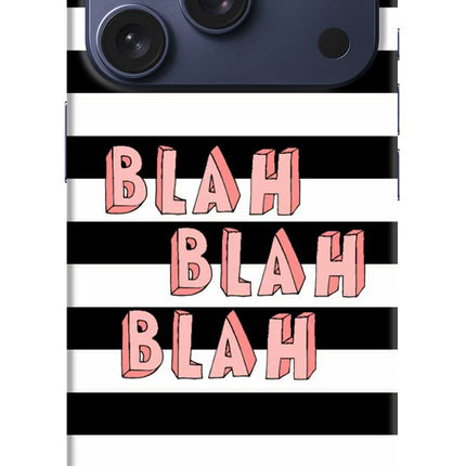 Blah Blah Blah iPhone 17 Pro Hard Case Back Cover by Casekaro