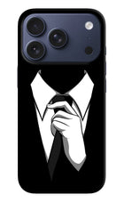Black Tie iPhone 17 Pro Hard Case Back Cover by Casekaro