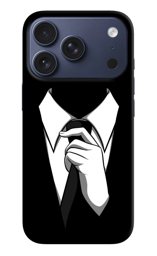 Black Tie iPhone 17 Pro Hard Case Back Cover by Casekaro