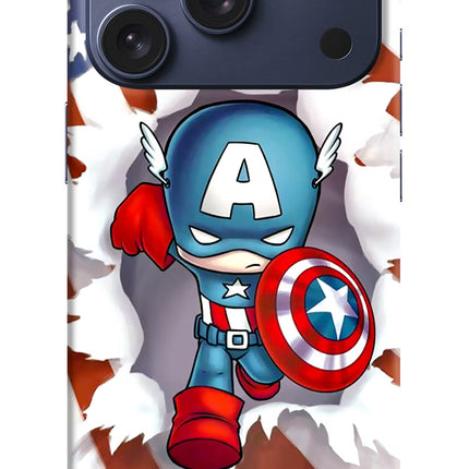 Captain America iPhone 17 Pro Hard Case Back Cover by Casekaro