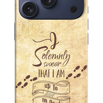 I Solemnly swear that i up to no good iPhone 17 Pro Hard Case Back Cover by Casekaro