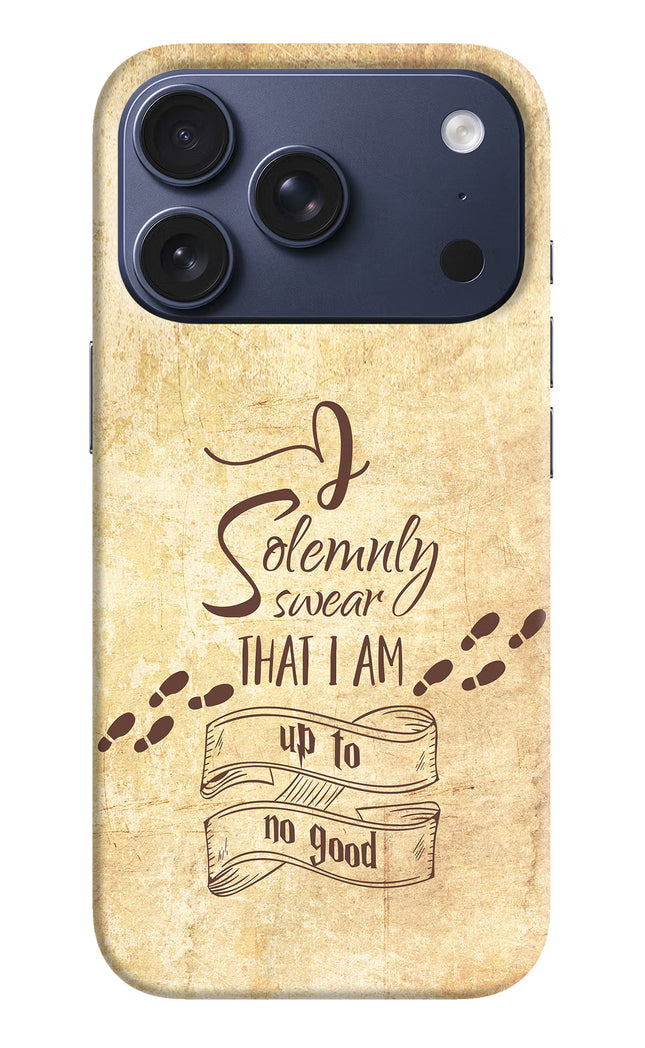 I Solemnly swear that i up to no good iPhone 17 Pro Hard Case Back Cover by Casekaro