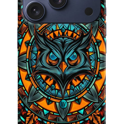 Angry Owl Art iPhone 17 Pro Hard Case Back Cover by Casekaro