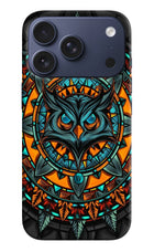 Angry Owl Art iPhone 17 Pro Hard Case Back Cover by Casekaro
