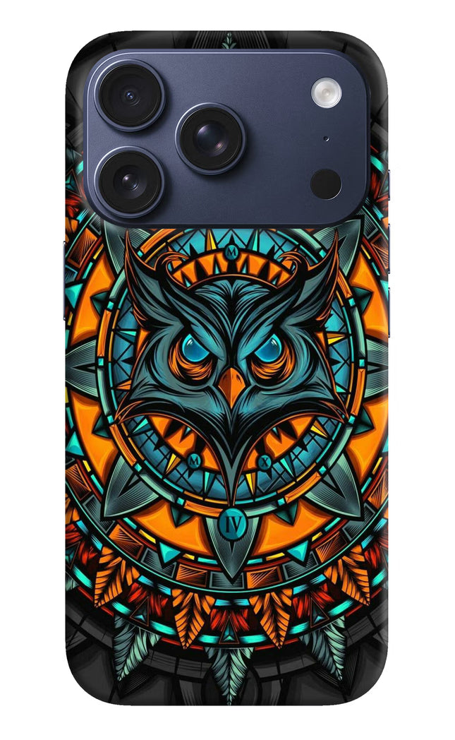 Angry Owl Art iPhone 17 Pro Hard Case Back Cover by Casekaro