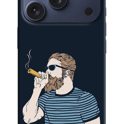 Smoking iPhone 17 Pro Hard Case Back Cover by Casekaro