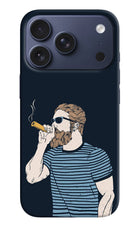Smoking iPhone 17 Pro Hard Case Back Cover by Casekaro