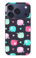 Elephants iPhone 17 Pro Hard Case Back Cover by Casekaro