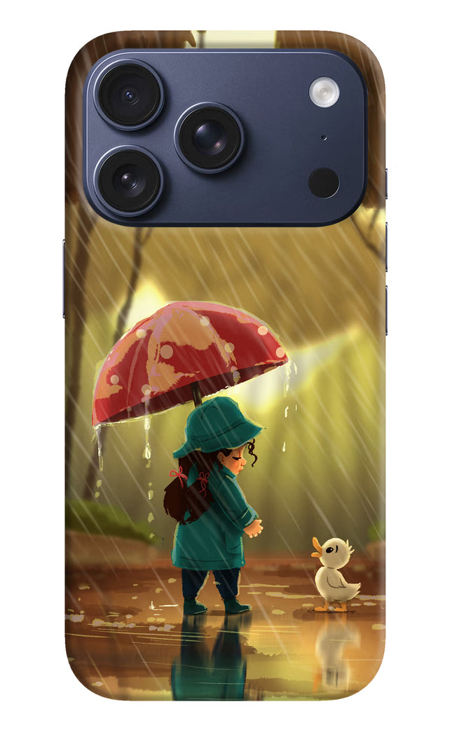 Rainy Day iPhone 17 Pro Hard Case Back Cover by Casekaro