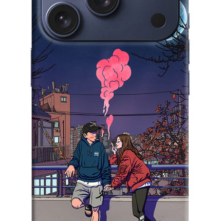 Chilling Couple iPhone 17 Pro Hard Case Back Cover by Casekaro