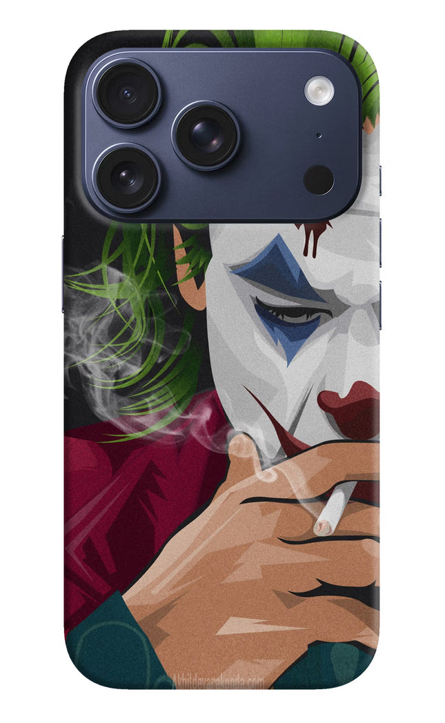 Joker Smoking iPhone 17 Pro Hard Case Back Cover by Casekaro
