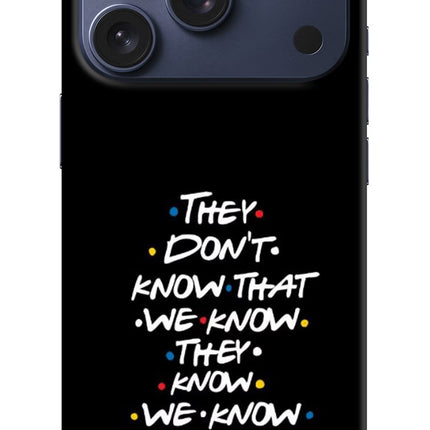 FRIENDS Dialogue iPhone 17 Pro Hard Case Back Cover by Casekaro
