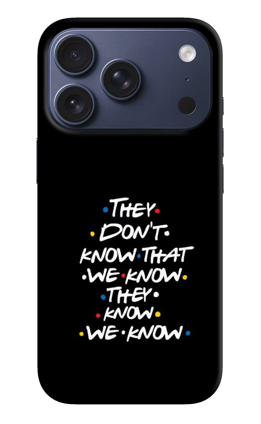 FRIENDS Dialogue iPhone 17 Pro Back Cover, Hard case