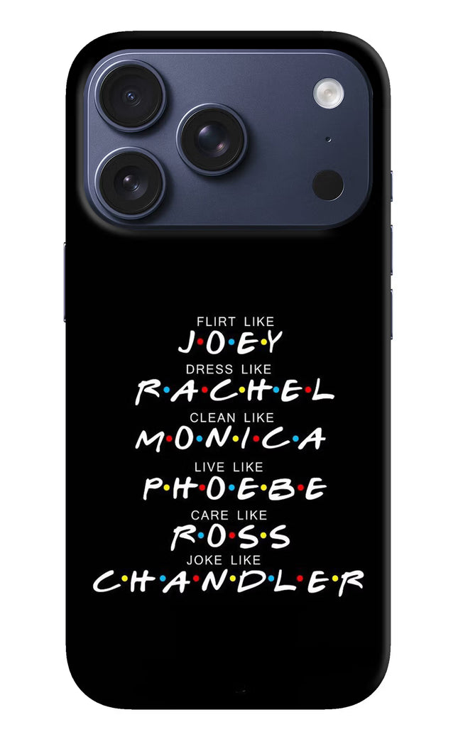 FRIENDS Character iPhone 17 Pro Hard Case Back Cover by Casekaro