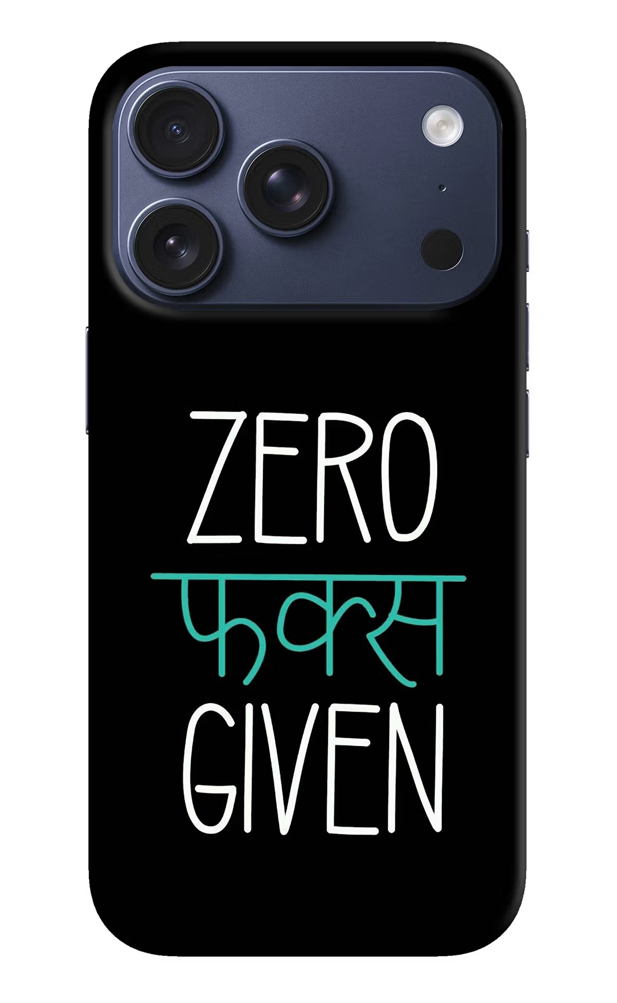 Zero Fucks Given iPhone 17 Pro Hard Case Back Cover by Casekaro