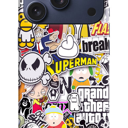 Sticker Bomb iPhone 17 Pro Hard Case Back Cover by Casekaro
