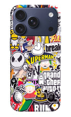 Sticker Bomb iPhone 17 Pro Hard Case Back Cover by Casekaro