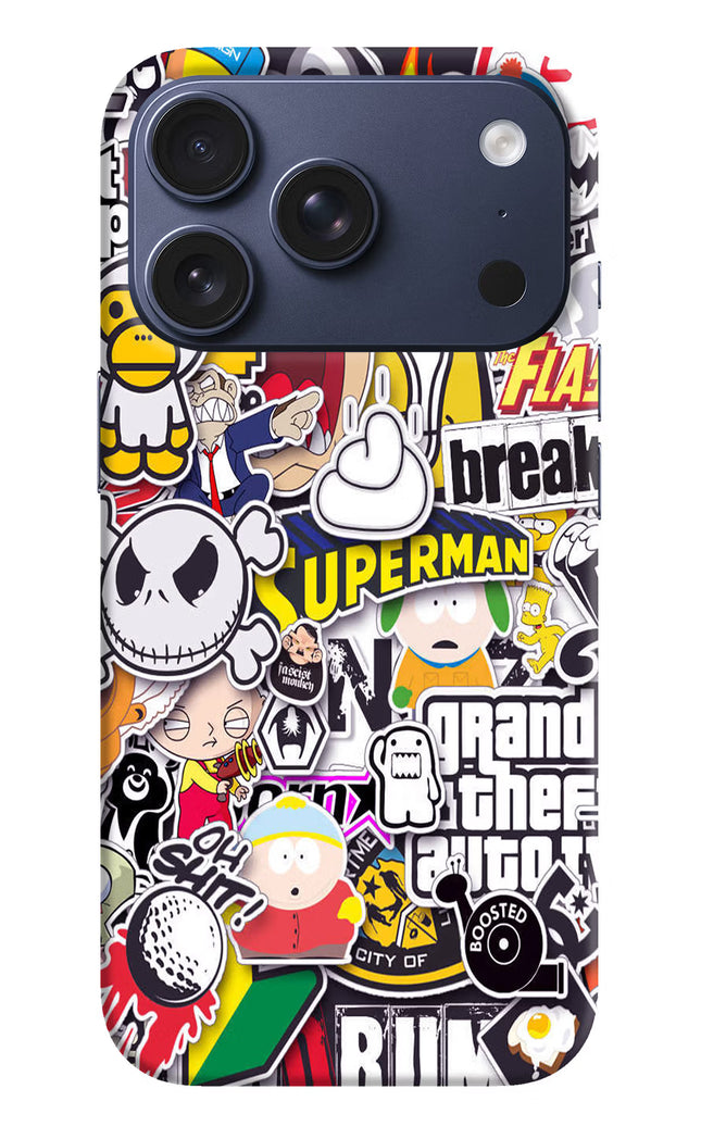 Sticker Bomb iPhone 17 Pro Hard Case Back Cover by Casekaro