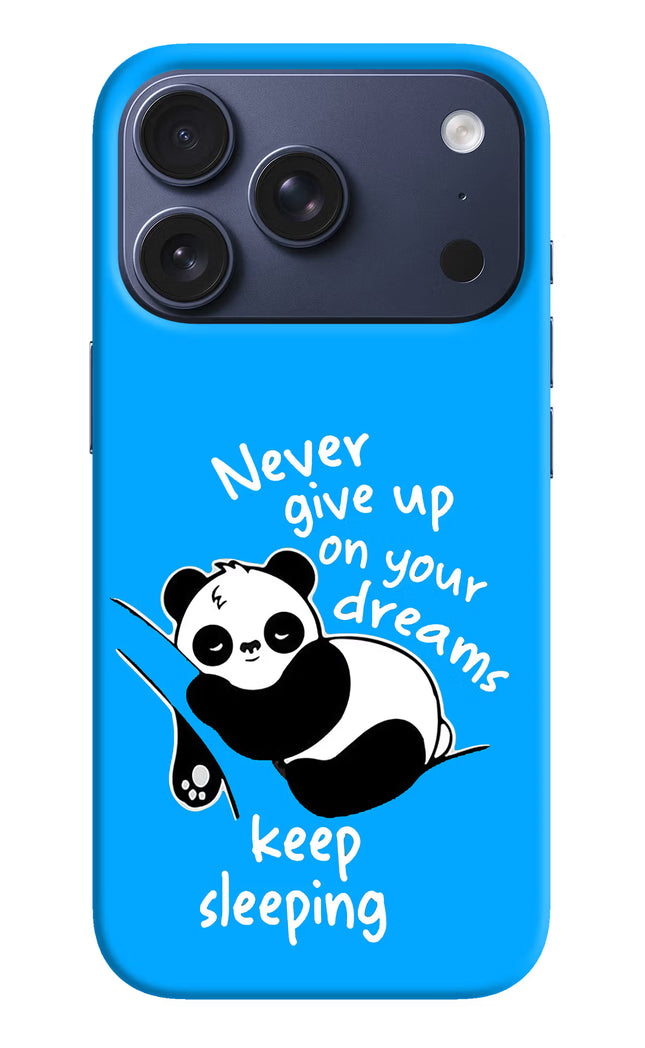 Keep Sleeping iPhone 17 Pro Hard Case Back Cover by Casekaro