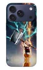Thor Hammer Mjolnir iPhone 17 Pro Hard Case Back Cover by Casekaro